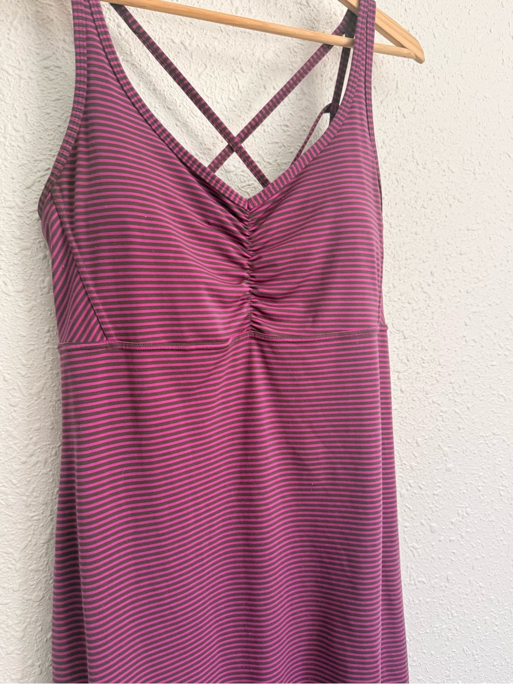 Prana purple magenta striped active sun dress xl - Picture 9 of 10